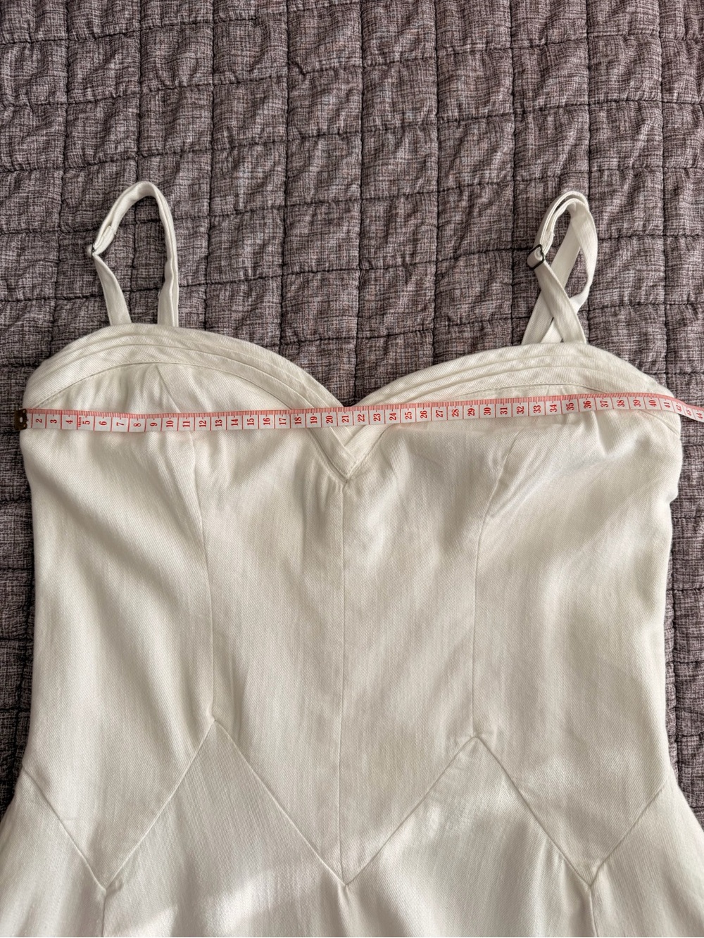 Free People White Spaghetti-Strap Maxi Dress with Sweetheart Bodice - Picture 13 of 13